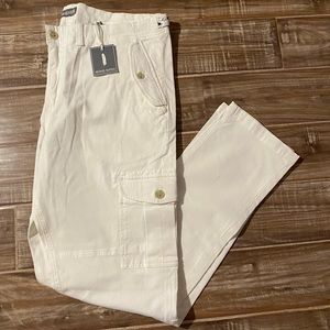 NWT Michael Bastian Cargo Pants White